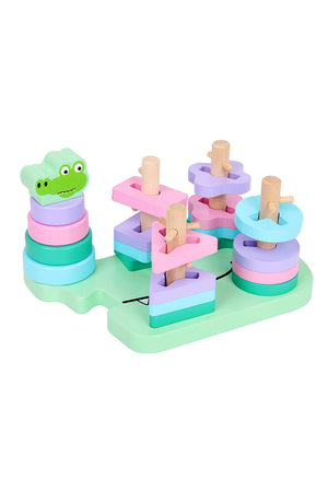 Cute Animal Shape-Pairing Geometric Blocks